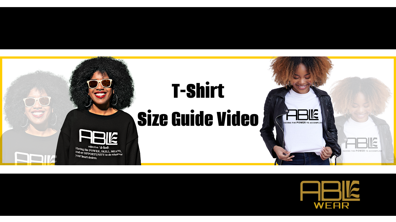 Load video: T-Shirt Size Video Guide